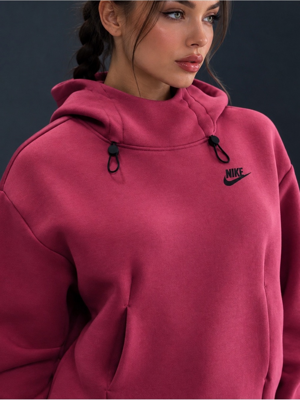 Nike Women's Dark Rose Pullover Hoodie